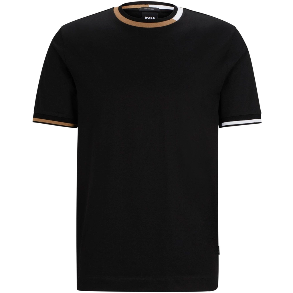 Hugo Boss Mercerised Cotton T Shirt - Black 001